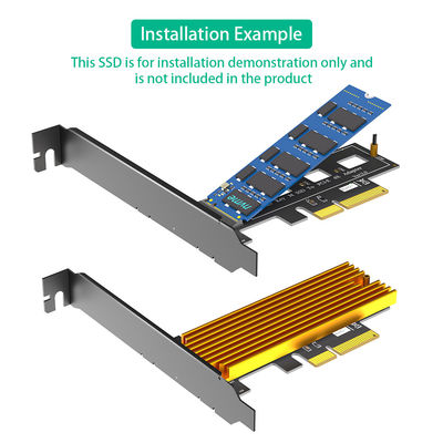 M.2 NGFF PCI-e SSD إلى PCI Express 3.0 x4 بطاقة محول المضيف - دعم M.2 PCIe (NVMe أو AHCI) نوع 2242 2260 2280