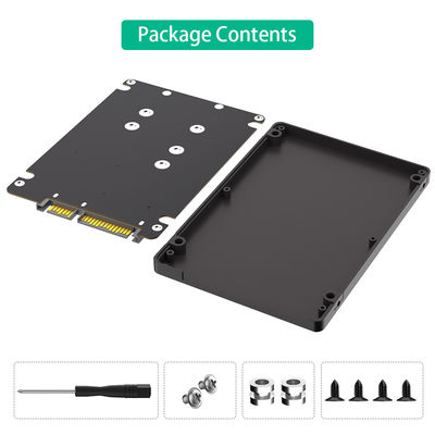 مزدوج M.2 B Key / B&M Key SSD إلى بطاقة SATA III 2.5 "مع محفظة بلاستيكية لتحويل الاختيار