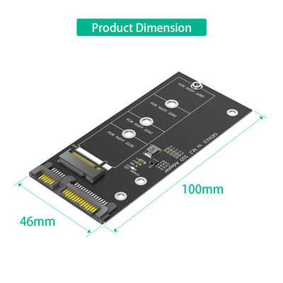 B المفتاح M.2 NGFF محول SATA III بطاقة محول SATA 22PIN