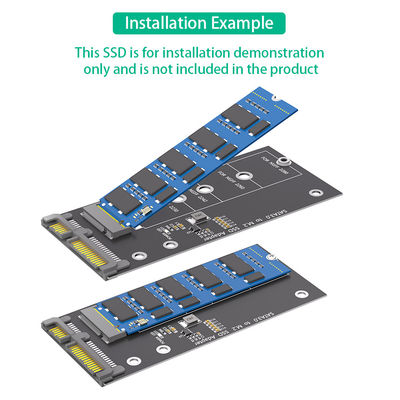 B المفتاح M.2 NGFF محول SATA III بطاقة محول SATA 22PIN