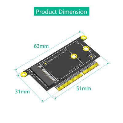 NGFF M.2 NVMe Key M 2230/2242 محول نوع لجهاز ماك بوك A1708