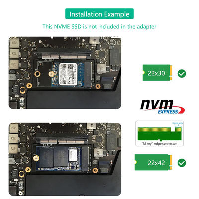 NGFF M.2 NVMe Key M 2230/2242 محول نوع لجهاز ماك بوك A1708