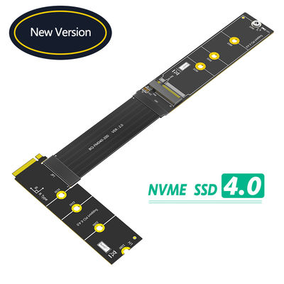 كابل التمديد NVME 200 ملم 90 درجة يمين NGFF M.2 M-Key