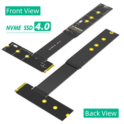 محول M.2 NGFF بجهد 3.3 فولت، محول توجيه يسار M2 NVMe إلى SATA مع LED