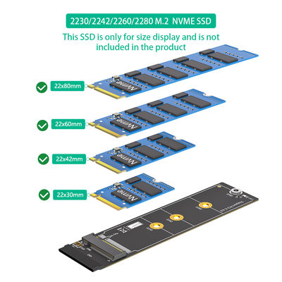 محول M.2 NGFF بجهد 3.3 فولت، محول توجيه يسار M2 NVMe إلى SATA مع LED
