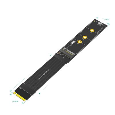PCB M.2 NVME كابل امتداد SSD 30cm 180 درجة للكمبيوتر المحمول