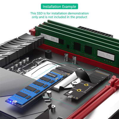 PCB M.2 NVME كابل امتداد SSD 30cm 180 درجة للكمبيوتر المحمول