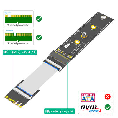 محول كمبيوتر بسرعة 100 ميجابت في الثانية محول SSD M.2 NGFF من 22 مم إلى 80 مم