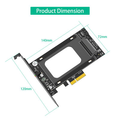 PCI-E Riser 3.0 4X do U.2 SFF-8639 Adapter SSD do karty PCI Express 2.5" SATA