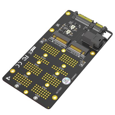M.2 NVMe SATA SSD إلى SFF-8643 المحول 40g الأسود