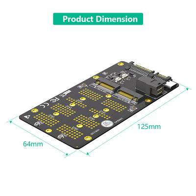 M.2 NVMe SATA SSD إلى SFF-8643 المحول 40g الأسود