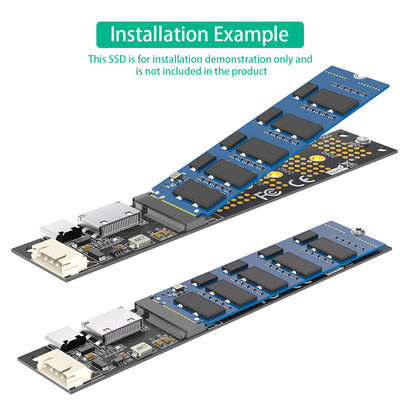 2 في 1 SFF 8639 محول M.2 NGFF U 2 Sff 8639 إلى محول Sata