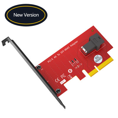 محول 36 سن SFF 8643 بطاقة محول PClE 4.0 X4 Pcie Sff 8643
