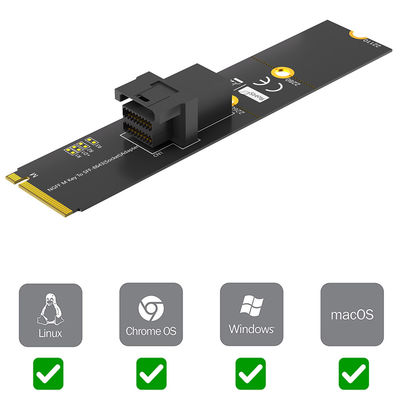 محول NVMe M.2 SFF 8643 وحدة صغيرة SAS HD SSD موصل محول SFF 8643