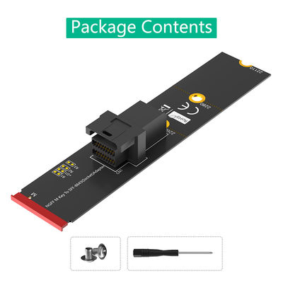 محول NVMe M.2 SFF 8643 وحدة صغيرة SAS HD SSD موصل محول SFF 8643