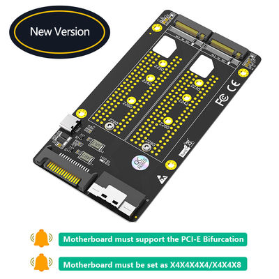 محول SlimSAS مزدوج 2X 8X موصل SFF 8654 تقسيم PCIe اللوحة الأم