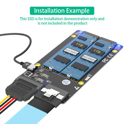 محول SlimSAS مزدوج 2X 8X موصل SFF 8654 تقسيم PCIe اللوحة الأم