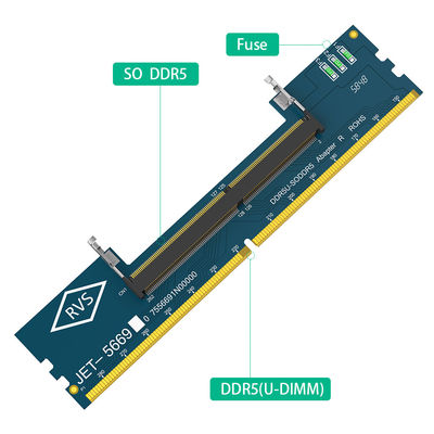 محول ذاكرة الكمبيوتر المحمول DDR5 RAM إلى SO DDR5 UDIMM لسطح المكتب، جهاز اختبار