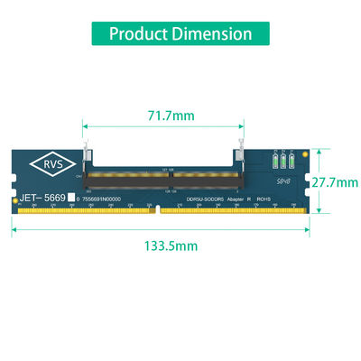 محول ذاكرة الكمبيوتر المحمول DDR5 RAM إلى SO DDR5 UDIMM لسطح المكتب، جهاز اختبار