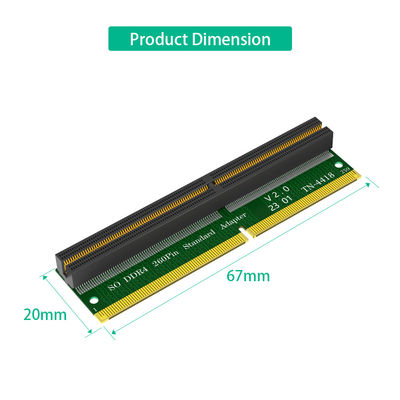 RAM DDR4 260Pin Slot To Desktop DDR4 DIMM Adapter Test Protection Card