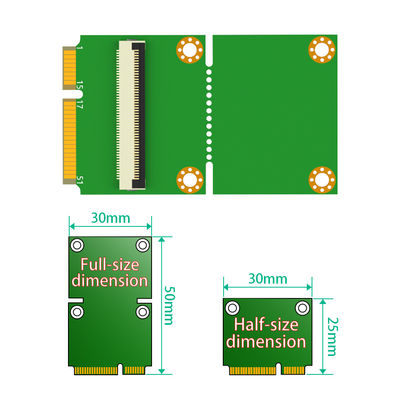 52Pin MPCIe Mini PCI E Cable Wireless Adapter Card 1 SIM Slot FPC Cable For Test Wifi Module