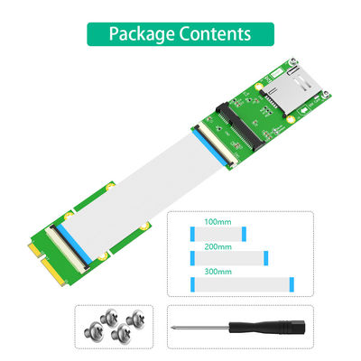 52Pin MPCIe Mini PCI E Cable Wireless Adapter Card 1 SIM Slot FPC Cable For Test Wifi Module