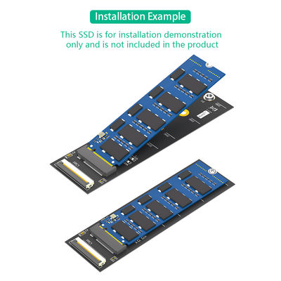 M.2 NGFF 2280mm  Mini PCI E Cable Key M NVME SSD Adapter