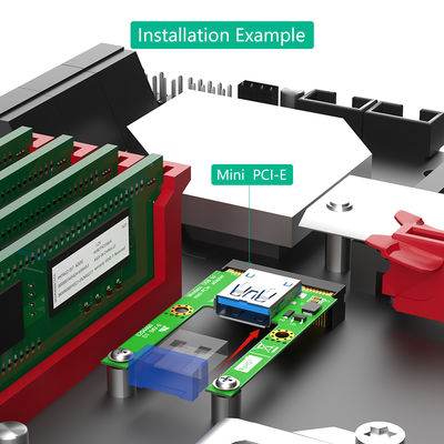 Mini PCI-E to USB 3.0 Adapter Card PCI Express PCI-E to USB 3.0 Expansion Card Computer Components Add On Cards for Laptop