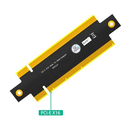 PCI-E 16X 3.0 Male to Male Adapter 110x32mm Black PCBA