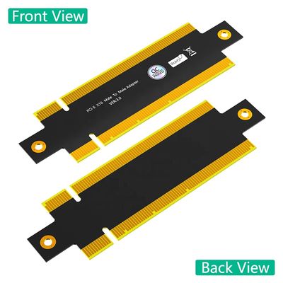 PCI-E 16X 3.0 Male to Male Adapter 110x32mm Black PCBA