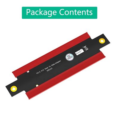 PCI-E 16X 3.0 Male to Male Adapter 110x32mm Black PCBA