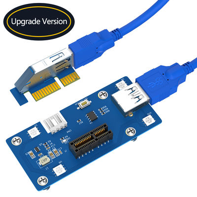 8x 58cm Mini PCI E Adapter 22cm Pcie 1x Riser With Magnetic Foot Pads
