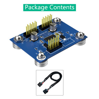 Flash Drive Sata SD Card Adapter 4 Port USB Keyboard PCB With Power LED