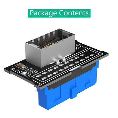 19pin 10mm Type E Adapter Male Extension USB 3.0 Front Panel Header Adapter