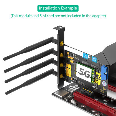 M.2 B key USB3.0 & PCIe dual bus interface 5G WWAN card Adapter Used for fast network connection