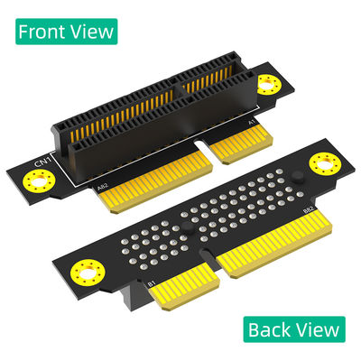 Reverse 90 Degree PCI-E 3.0 4X Slot To X4 Adapter Riser Card For 1U Server Case - Installation Direction Towards CPU
