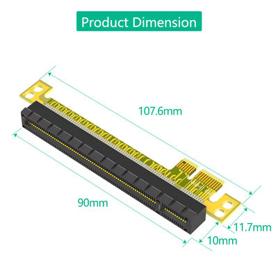 1x To 16x Pci Express Riser Adapter Male To Female Extension Graphics Card Pcie 5.0 Riser