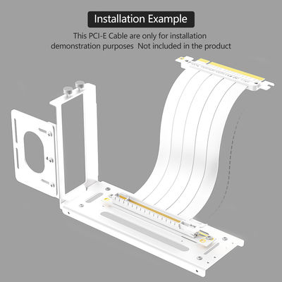 2 Slots  PCI E Riser Card Vertical GPU Mount Bracket With EGPU Dock