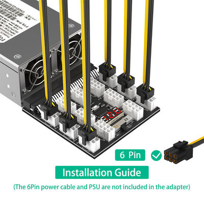 Used for HP power ATX 13x 6Pin/8Pin Power Supply Breakout Board Adapter Converter 12V with Digital Display