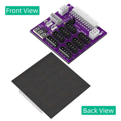 Computer Power 24Pin  Supply Breakout Adapter 8X Server Power Supply Breakout Board