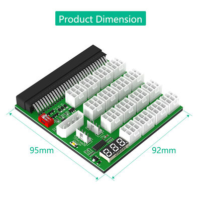 ATX 16x 6Pin 12V Power Supply Breakout Board With Synchronization And Remote Management 16 * 12V PCI-E 6Pin Connector
