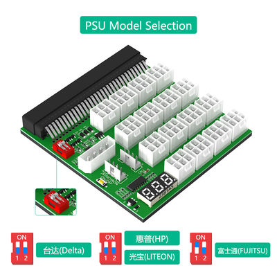 ATX 16x 6Pin 12V Power Supply Breakout Board With Synchronization And Remote Management 16 * 12V PCI-E 6Pin Connector