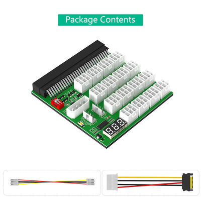 ATX 16x 6Pin 12V Power Supply Breakout Board With Synchronization And Remote Management 16 * 12V PCI-E 6Pin Connector