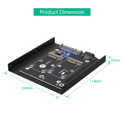 Upgrade Version Dual MSATA SSD To Dual SATA3 Converter Adapter Card With 3.5 Inch HDD Bracket