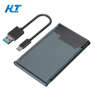 2.5" SATA to USB 3.0 Adapter with Type-C Transparent HDD Enclosure