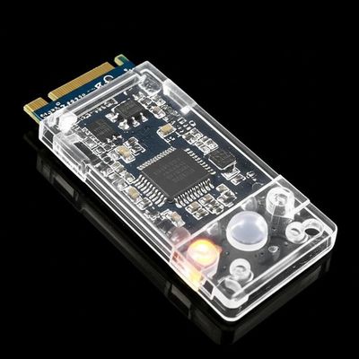Transparent Style mSATA Adapter with Private Mold and LED Pilot Lamp