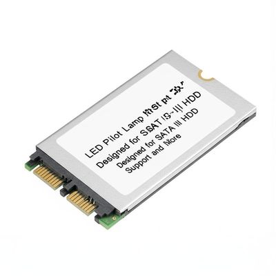 LED Pilot Lamp 2.5" mSATA Adapter Designed for SATA III HDD Support and More