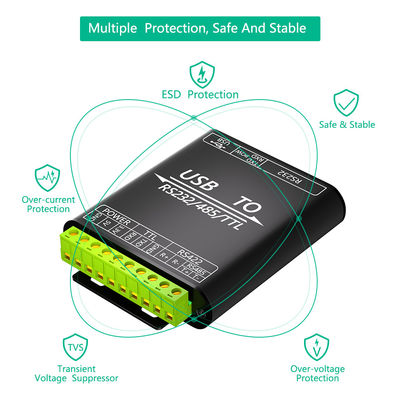 Industrial Isolated TTL Adapter USB To RS232 485 422 TTL Converter Adapter