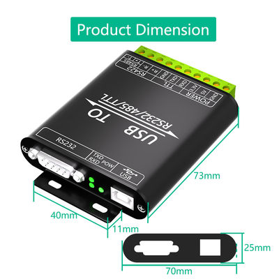 Industrial Isolated TTL Adapter USB To RS232 485 422 TTL Converter Adapter
