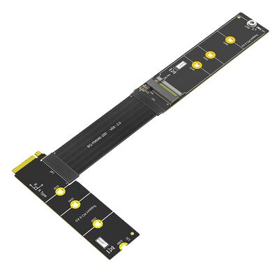 Upgrade Version 90 Degree Right Angle M.2 NVME SSD Extension Cable with High Speed Data Transmission and NVMe 1.4 Support